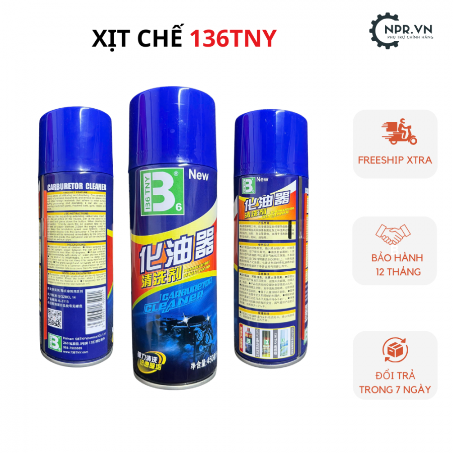 Xịt chế hoà khí tẩy rửa vệ sinh máy 136 hàng mới độc quyền từ BOTNY,xit che hoa khi tay rua ve sinh may 136 hang moi doc quyen tu botny